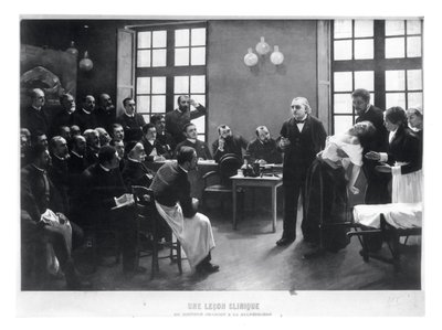 1887 में सेलपेट्रीयर में डॉक्टर चारकोट के साथ एक नैदानिक पाठ द्वारा Pierre Andre Brouillet