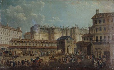 14 जुलाई 1789, 1789 को बैस्टिल का तूफान। द्वारा पियरे एंटोनी डिमाची