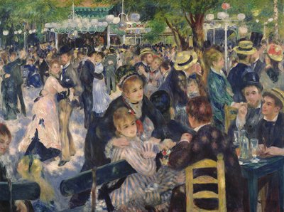 बॉल मौलिन डे ला गैलेट पर द्वारा Pierre Auguste Renoir