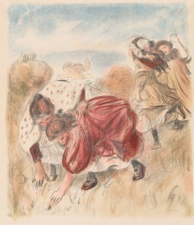 बच्चे खेल रहे बॉल, 1900। द्वारा पियरे अगस्टे रेनॉयर
