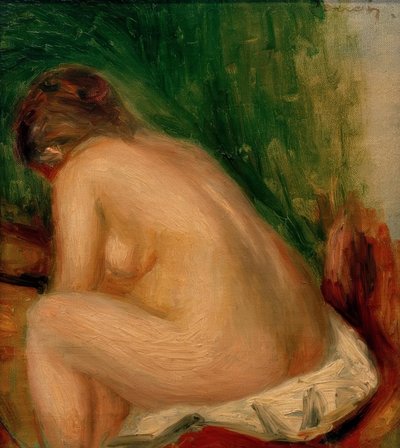 नंगी औरत बैठी द्वारा Pierre Auguste Renoir