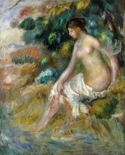 वन में नग्न; सब्जी में नंगे, 1887 द्वारा Pierre Auguste Renoir