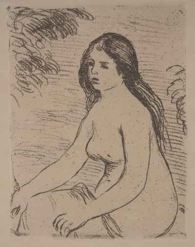 बैठी महिला नग्न द्वारा Pierre Auguste Renoir