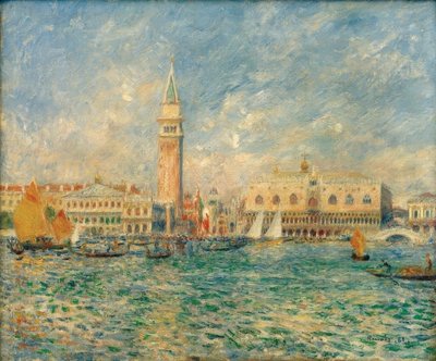 वेनिस का दृश्य (डोगे का महल) द्वारा Pierre Auguste Renoir