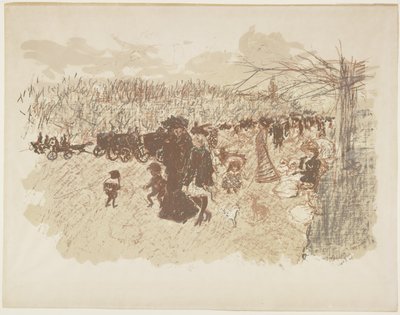 Bois de Boulogne में एवेन्यू, सी। 1898 (1899 में प्रकाशित) द्वारा पियरे बोनार्ड