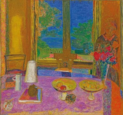 बगीचे में बड़ा भोजन कक्ष (Grande salle à manger sur le jardin)। 1934-1935 द्वारा पियरे बोनार्ड