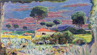 दोपहर के समय लैंडस्केप द्वारा Pierre Bonnard