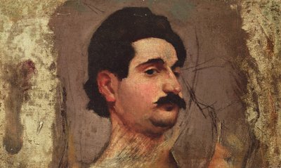 मूंछ वाला आदमी, c.1887-88 द्वारा पियरे बोनार्ड