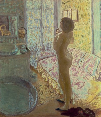 न्यूड इन बैकलाइटिंग, या द एउ डी कोलोन, 1908-09 द्वारा पियरे बोनार्ड