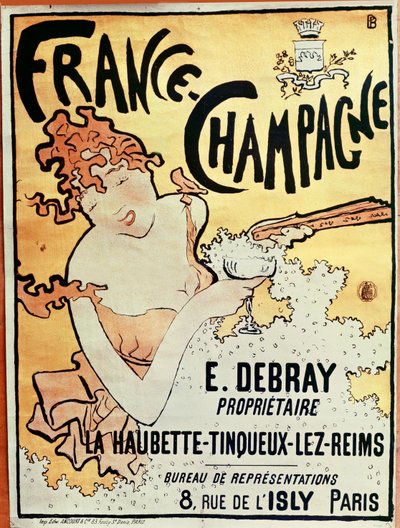 पोस्टर विज्ञापन फ्रांस शैम्पेन, 1891 द्वारा Pierre Bonnard