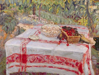 फिर भी एक मेज़पोश के साथ जीवन, c.1914 द्वारा Pierre Bonnard