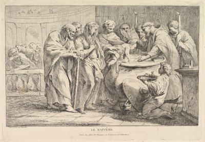 बपतिस्मा, सीए। 1734. द्वारा पियरे चार्ल्स ट्रेमोलिएरेस