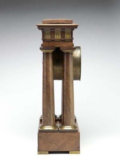 दशमलव घड़ी, c.1798-1805 (देवदार, पीतल और तामचीनी) द्वारा Pierre Daniel Destigny