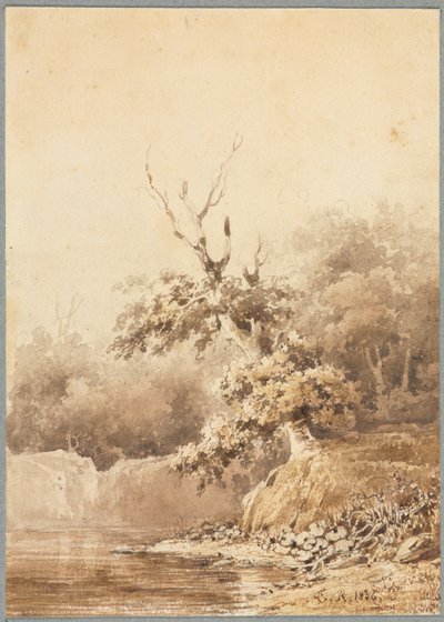 लैंडस्केप, 1836। द्वारा पियरे इटियेन थियोडोर रूसो