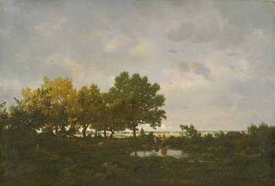 तालाब ला घोड़ी, 1855। द्वारा पियरे इटियेन थियोडोर रूसो