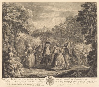 ओपेरा में बैले, 1761। द्वारा पियरे फ्रांकोइस बसन