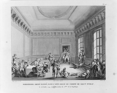 27 जुलाई 1794, 1794 को रोबेस्पिएरे का गिरफ्तारी द्वारा पियरे गेब्रियल बर्थॉल्ट
