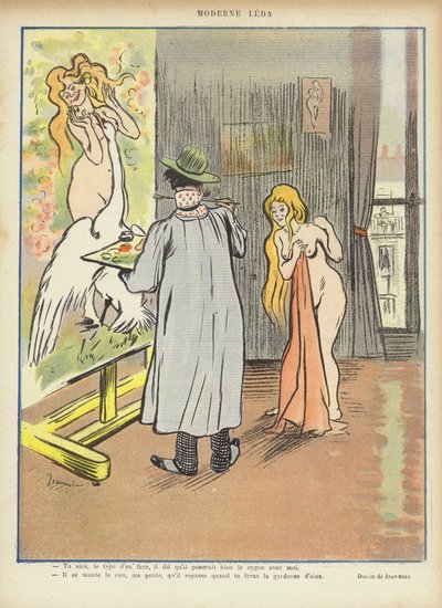 हंसी के लिए चित्रण द्वारा Pierre Georges Jeanniot