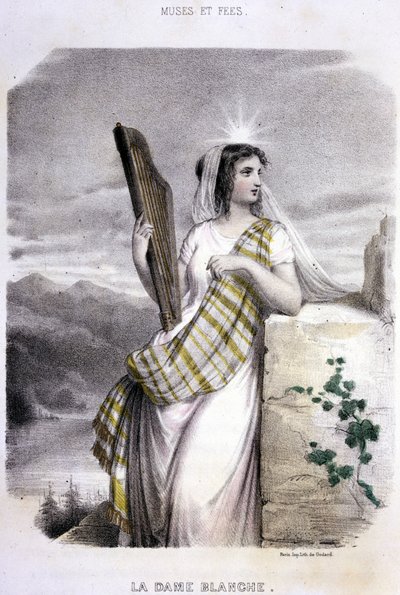 ला डेम ब्लैंच - "द माइथोलॉजिकल वुमन" में, मेरी और फ़ॉयलिक्स द्वारा, बीमार। जी स्टाल द्वारा, एड। द्वारा गौएट द्वारा पियरे गुस्तावे यूजीन स्टाल