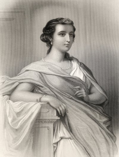 मेरीटेन क्लार्क, 1858 (एंग्रेविंग) द्वारा &39;वर्ल्ड नोटेड वूमेन&39; का चित्रण एस्पेटा ऑफ मिलेट (c.470-410 ईसा पूर्व) द्वारा पियरे गुस्तावे यूजीन स्टाल