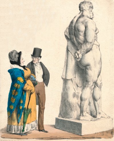 'क्या लड़का है! क्या कहती हो मेरी पत्नी-अरे! अरे! अरे!', c1822. द्वारा पियरे लैंगलुमे