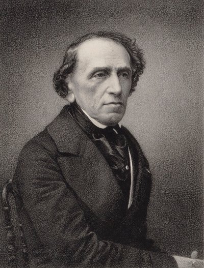 संगीतकार गियाकोमो मेयरबीर का चित्र 1791-1864, 1865। द्वारा पियरे लैनिथ पेटिटा
