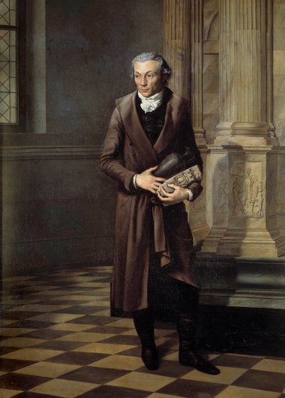अलेक्जेंड्रे लेनोइर का पोर्ट्रेट (1761-1839) म्यूसी डेस स्मारकों के क्यूरेटर फ़्रैंकैस पेंटिंग पियरे एम। डेलाफोंटेन (1774-1860) 1802 सन द्वारा। 2,20 x 1,61 मीटर - अलेक्जेंड्रे लेनोर (1761-1839) का पोर्ट्रेट, फ्रांसीसी स्मारकों के संग्रहालय का क्यूरेटर। चित द्वारा पियरे मैक्सिमिलिएन डेलाफोंटेन