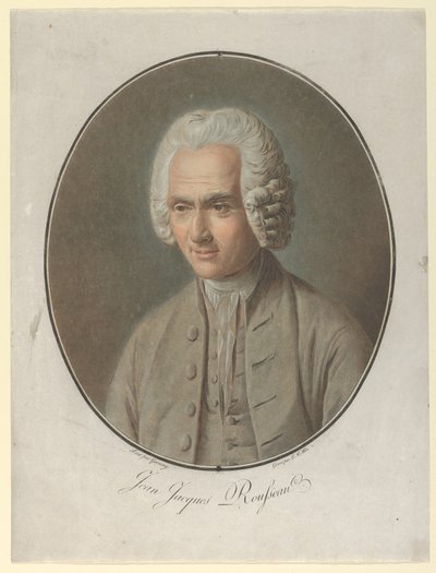 जीन-जैक्स रूसो, 1791 द्वारा पियरे मिशेल एलिक्स