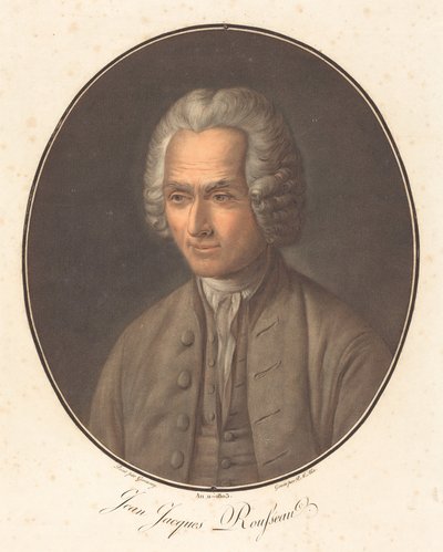 जीन जैक्स रूसो, 1803 में या उसके बाद। द्वारा पियरे मिशेल एलिक्स
