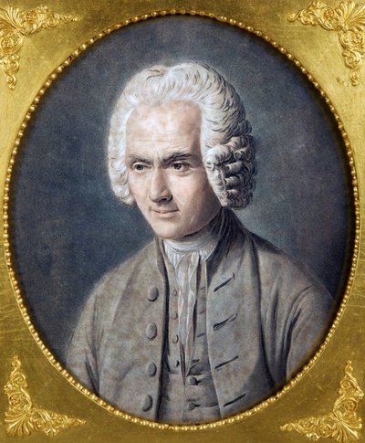 एलिक्स, पियरे मिशेल (1762-1817) द्वारा जीन-जैक्स रूसो (1712-1778) का पोर्ट्रेट। एक्वाटिंट, आकार: 40,5x36, निजी संग्रह द्वारा पियरे मिशेल एलिक्स