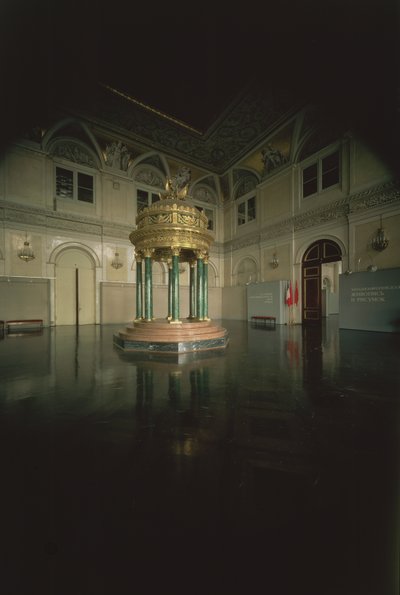 एक मंदिर रोटुंडा का मॉडल द्वारा पियरे फिलिप थॉमस