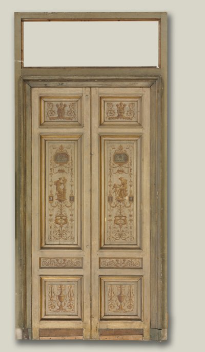 डबल-लीफ डोर, 1790s। द्वारा पियरे रूसो