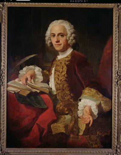 पोर्ट ऑफ़ होरेटो वॉलपोल (1723-1809) वॉल्टनटन का दूसरा बैरन वॉलपोल (कैनवास पर तेल) द्वारा पियरे सुब्लेरस