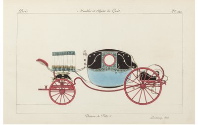 टाउन कार, 1800s। द्वारा पियरे डे ला मेसांगेरे