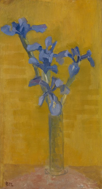 Irises, c.1910 (कैनवास पर तेल) द्वारा पीट मोंड्रियन