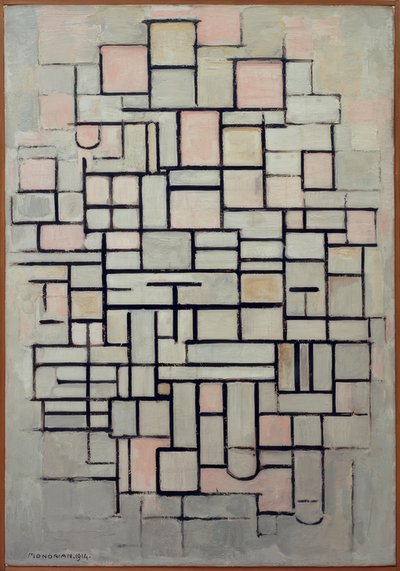Komposition Nr। चतुर्थ; रचना ६ द्वारा Piet Mondrian