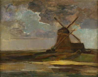 जिन में विंडमिल, c.1906-07 (कैनवास पर तेल) द्वारा पीट मोंड्रियन