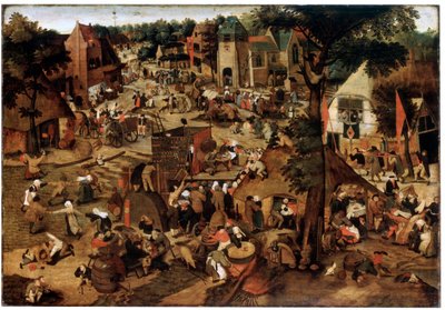 निष्पक्ष प्रदर्शन के साथ निष्पक्ष, c1580-1630 द्वारा पीटर ब्रूघेल द यंगर