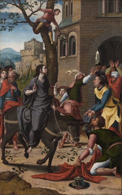 यरूशलेम में प्रवेश द्वारा Pieter Coecke van Aelst या कार्यशाला