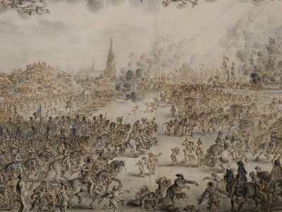 Scheveningen से चार्ल्स द्वितीय का प्रस्थान द्वारा पीटर हेंड्रिक्सज़ स्कट