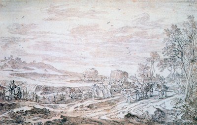 रीपर्स के साथ लैंडस्केप, c1615-1661 द्वारा पीटर मोलिजन