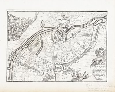 1700 में नरवा का नक्शा द्वारा पीटर मोर्टियर
