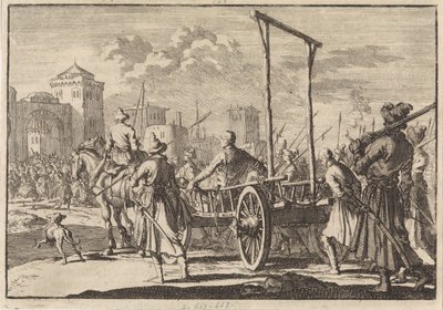 मॉस्को, 1671, 1698 में स्टीफन रज़िन और उनके भाई फ्रोल का लोहे के पिंजरे में आगमन द्वारा पीटर वान डेर आ