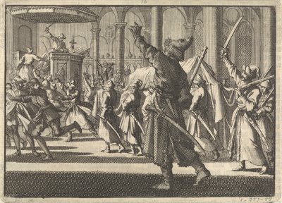 स्टॉकहोम में रिडार्कहोम चर्च में डंडे, 1698 द्वारा पीटर वान डेर आ