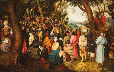 संत जॉन द बैपटिस्ट ने जंगल में उपदेश दिया, c.1633-50 द्वारा पीटर ब्रूघेल द यंगर