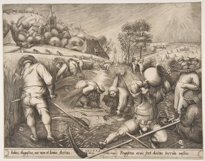 सीज़न, 1570 की सीरीज़ से समर एस्तेस। द्वारा पीटर वैन डेर हेडन