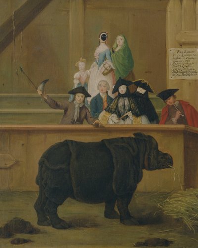 गैंडा, 1751 द्वारा पिएत्रो लोंगी