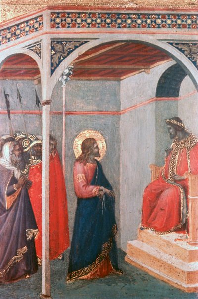 पाइलेट से पहले क्राइस्ट, c1306-1348 द्वारा पिएत्रो लोरेंजेट्टी