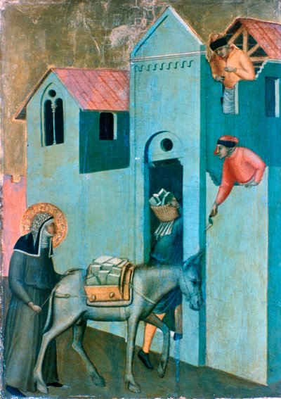 उनके जीवन से धन्य विनम्रता और ग्यारह कहानियां, विस्तार से, c1306-1348 द्वारा पिएत्रो लोरेंजेट्टी