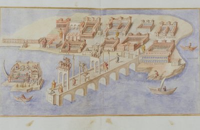 एमएस जनरल 1496 हार्बर सीन, 1674 द्वारा पिएत्रो सैंटी बार्टोली